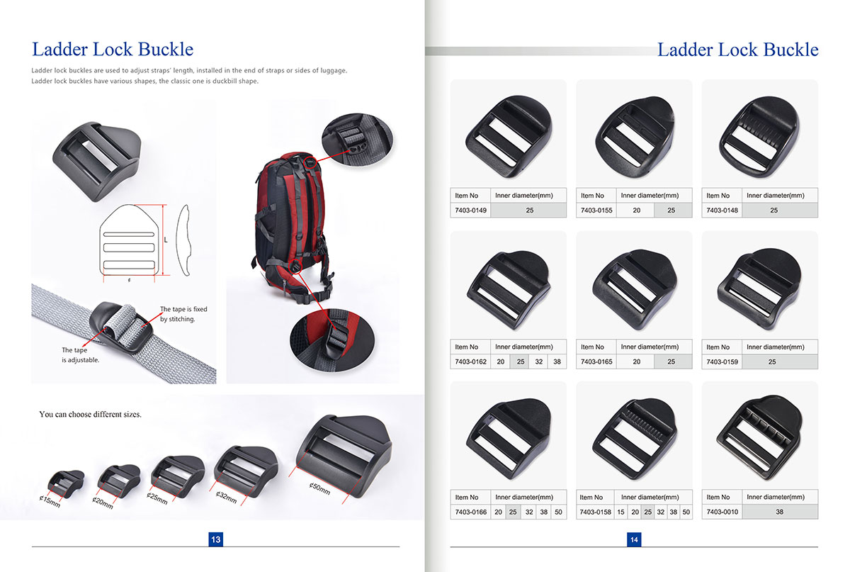 ladder lock buckles 13 14