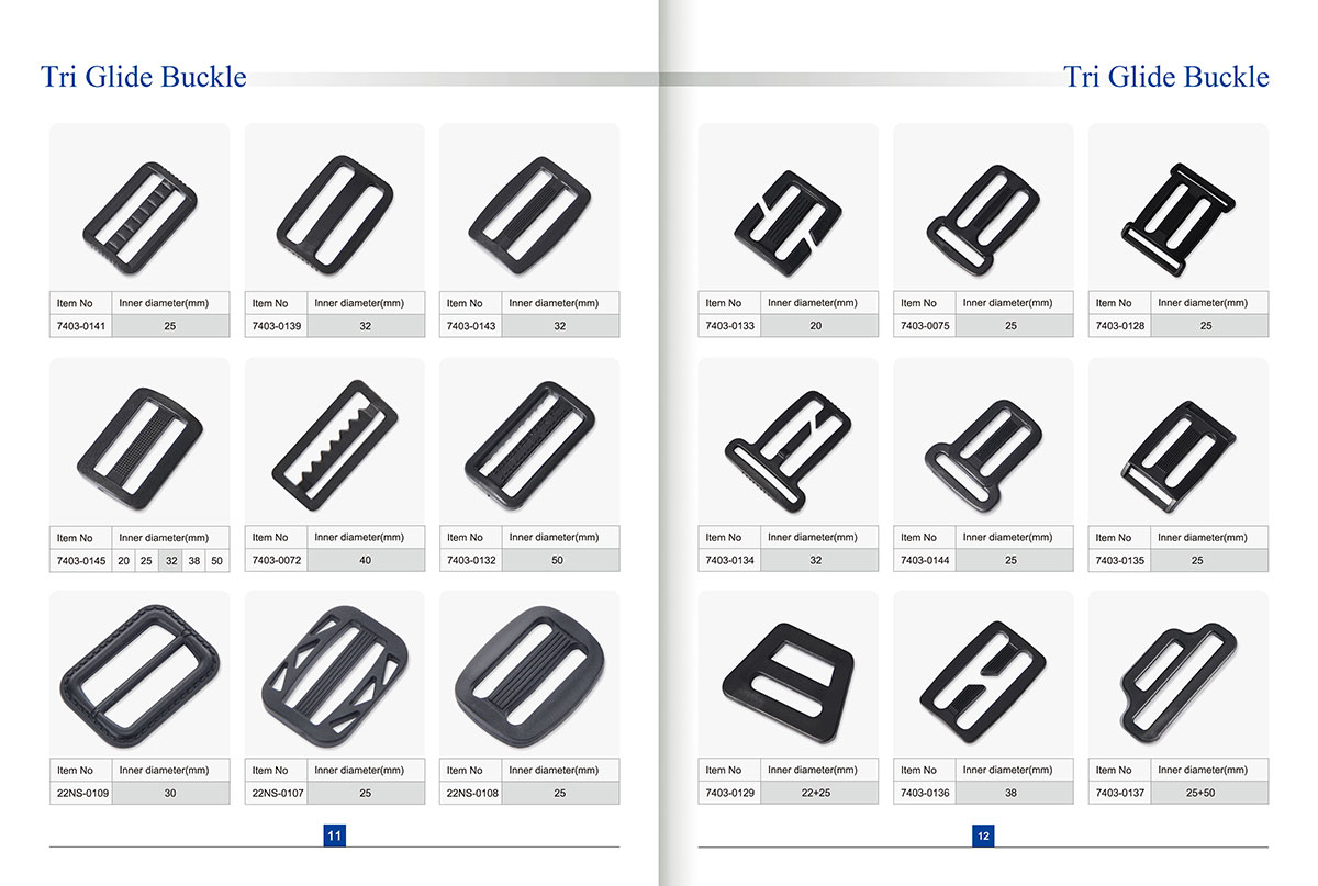 tri glide buckles 11 12