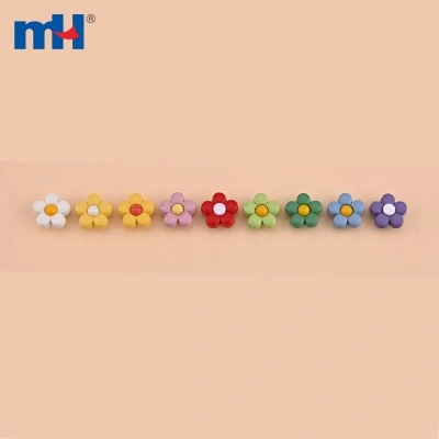 Flower Plastic Button