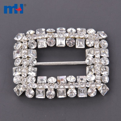 Double Row Crystal Rhinestone Buckle