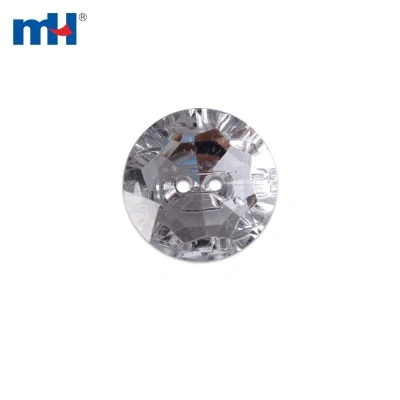 Round Electroplated Acrylic Button